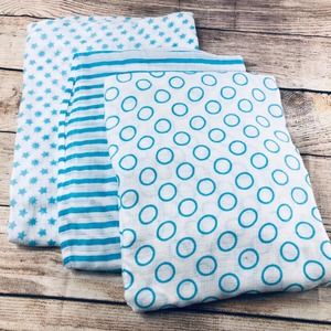 Ideal Baby' set of 3 baby boy swaddles
